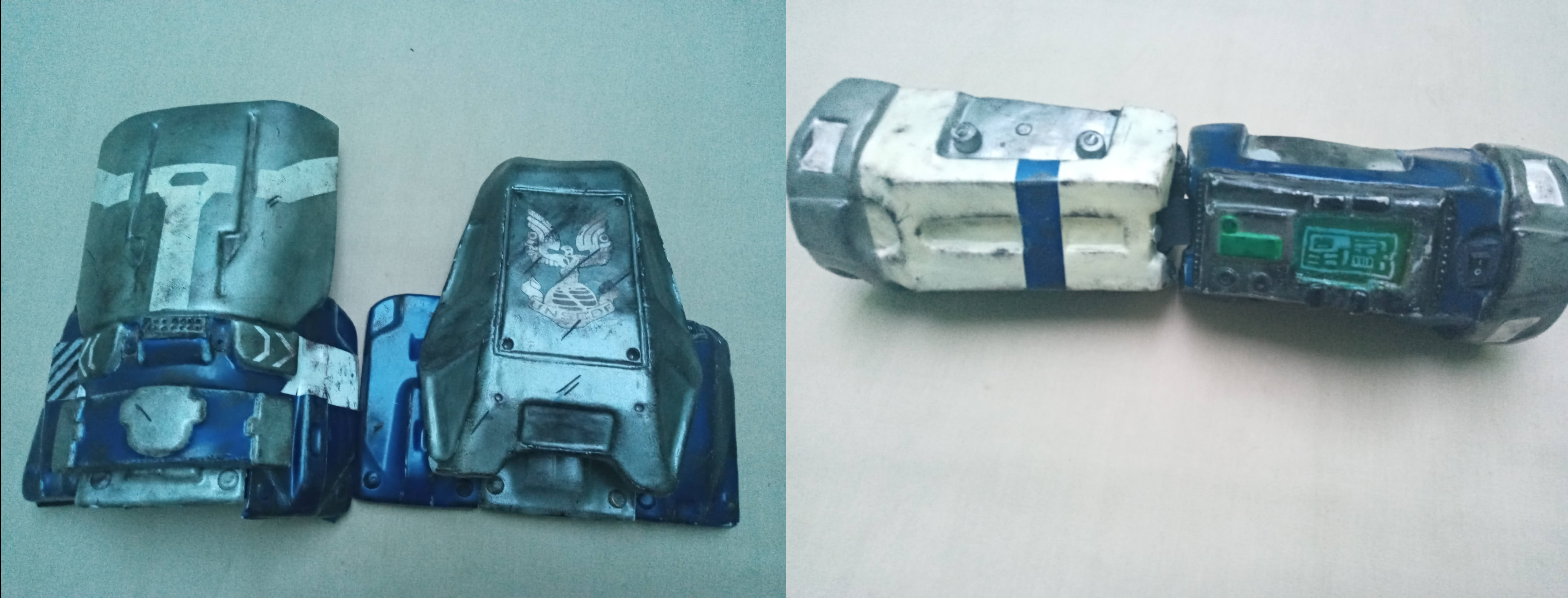 Parts of powered armor