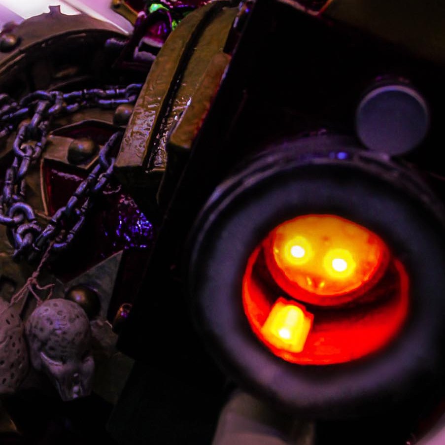 Detail of light on arm