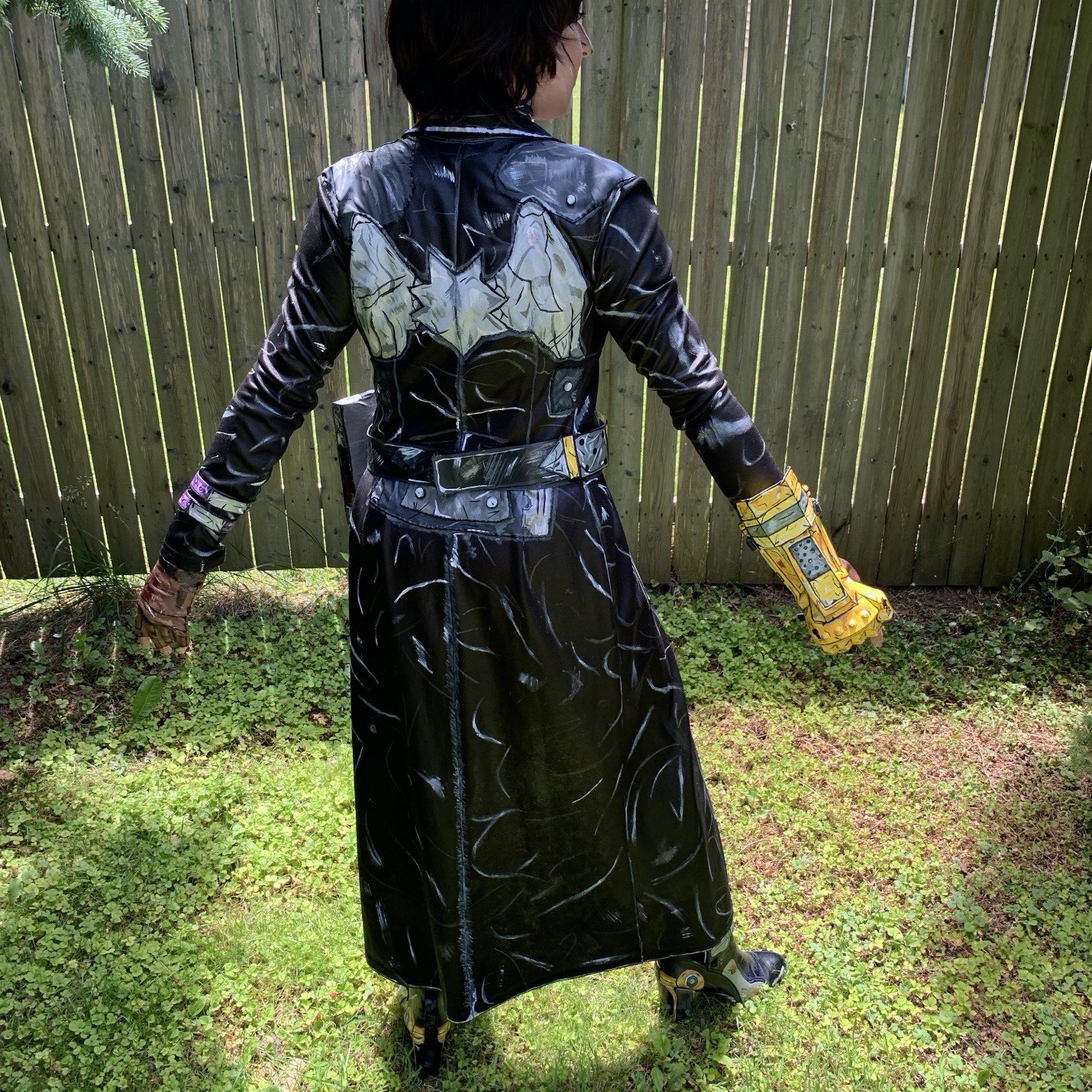 Woman in western wear with painted details